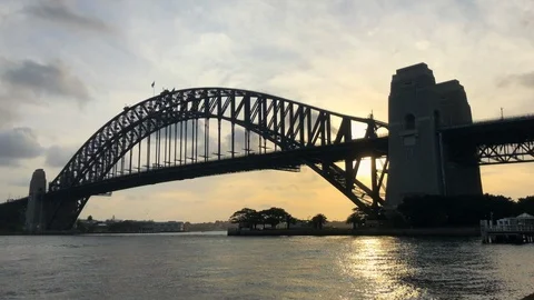 Sydney Harbour Bridge Video stock 100010350