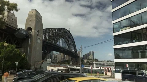 Sydney harbour bridge moving time-lapse Vidéo 69153300