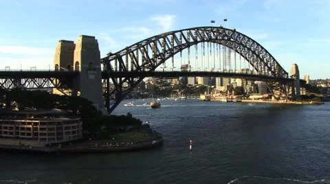 Sydney Harbour Bridge Sunset Video stock 46091054