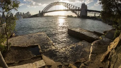 Sydney Harbour Bridge sunset time-lapse Vidéo 70124818