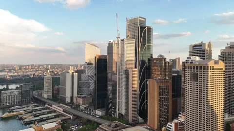 Sydney Harbour buildings Stock Footage 344060568