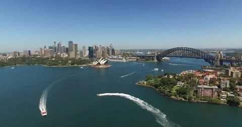 Sydney Harbour Drone Stock Footage 60660144