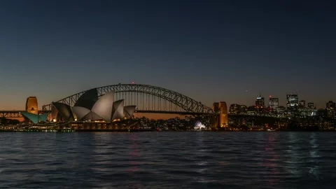 Sydney Harbour eventing Stockbeeldmateriaal 288873080