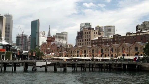 Sydney Harbour Skyline Stock Footage 89404244