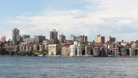 Sydney Harbour Skyline Stock Footage 89404274