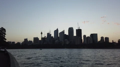 Sydney harbour sunset Stock Footage 102191816