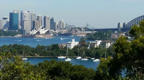 Sydney harbour time lapse Stock Footage 10863093