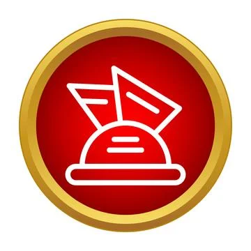 Sydney landmark building vector icon with golden frame Stock Illustration