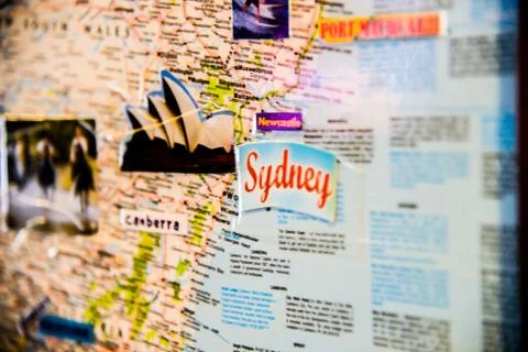 Sydney map Stock Photos