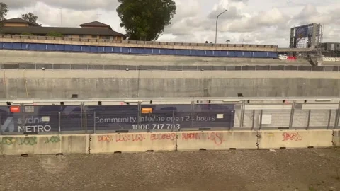 Sydney Metro development at St Mary’s Stock Footage 274920449