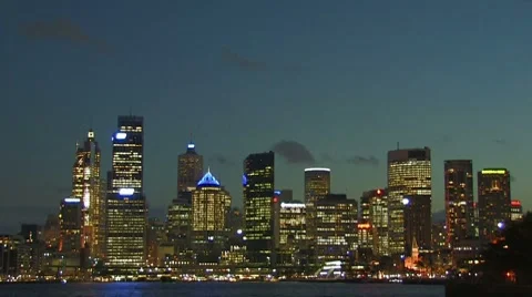 Sydney Night 2 Stock Footage 7761238