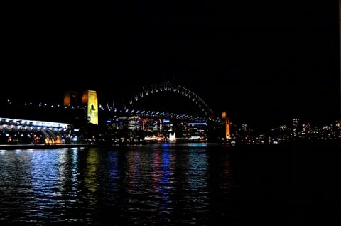 Sydney by night Stock Photos