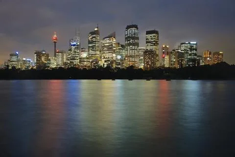Sydney Night View Stock Photos