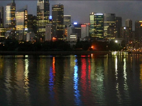 Sydney Nights Stock Footage 490299