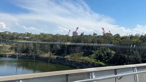 Sydney Olympic Park – Brickpit Ring Walk – elevated walking POV – 4K 库存影片 321345995