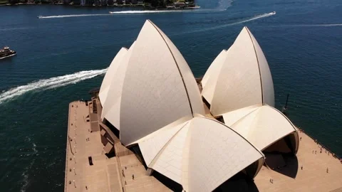 Sydney opera house from the drone Stock Footage 135035820