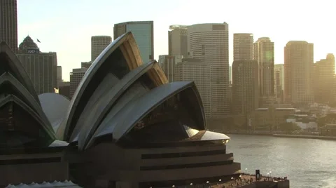 Sydney Opera House Epic Sunset with Zoomout Video stock 62553537