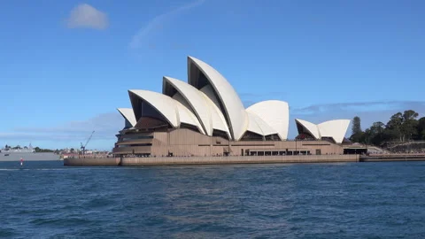 Sydney Opera House From A Ferry Stock Footage 254281515