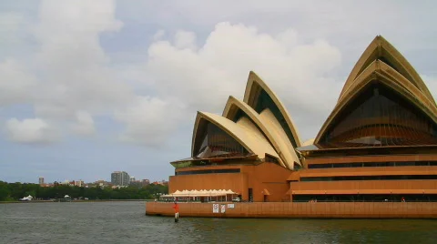 Sydney Opera House From The Harbor Stock Footage 628833