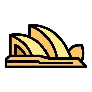 Sydney opera house icon vector flat Stock Illustration