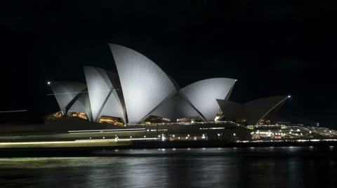 Sydney opera house moving time-lapse Vidéo 62823454