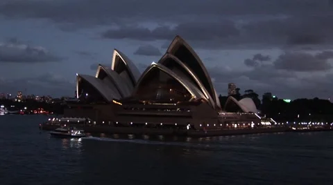 Sydney Opera house at Night 스톡 동영상 44193894