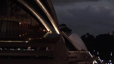 Sydney Opera House Night Stock Footage 49025859
