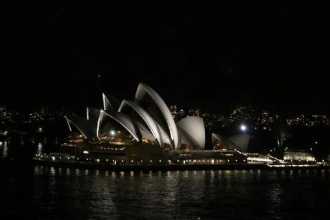 Sydney Opera House at night Stock Photos