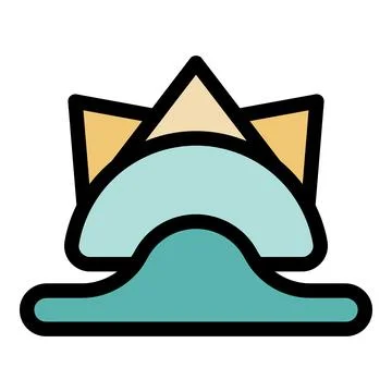 Sydney opera house rising from a cloud in a minimalist illustration Stock Illustration