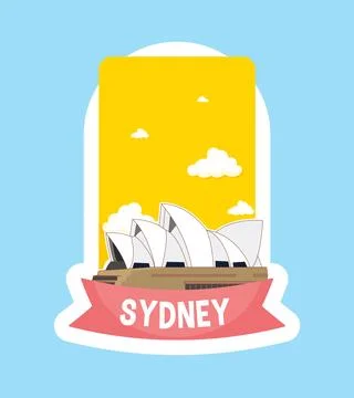 Sydney Opera House Vector Illustration Stock Illustration