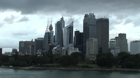 Sydney overcast Video stock 58167214