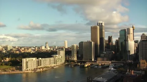 Sydney Panorama Stock Footage 12736365