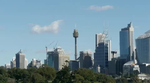 Sydney Skyline from Ferry Video stock 11819463