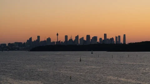 Sydney Skyline Sunset timelapse Stock-Footage 306472869