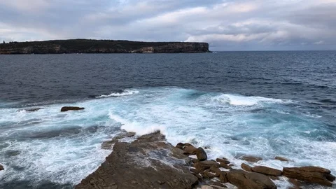 Sydney south head view Stock Footage