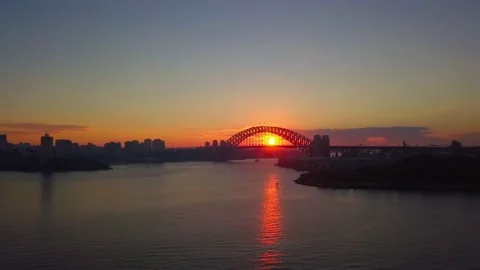 Sydney Sunrise Drone Vídeos de archivo 177962674