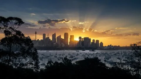 Sydney Sunset Stock Photos