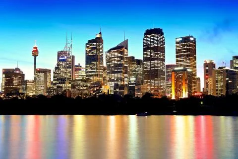 Sydney &amp; Sunset Stock Photos