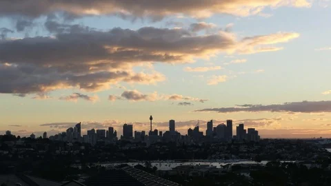 Sydney Sunset Timelapse Stock Footage 84297605