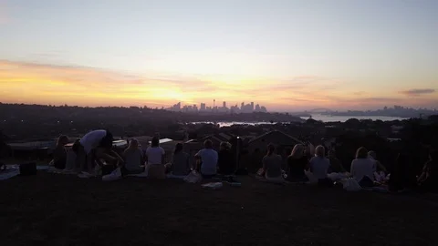 Sydney sunset view Video stock 105336534