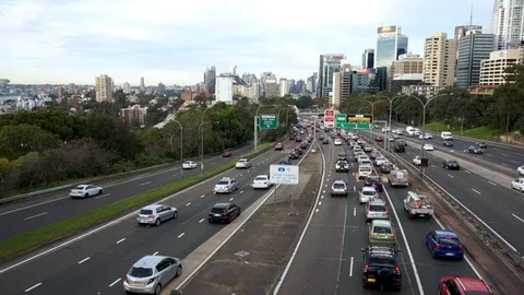 Sydney Taffic Stock Footage 97566246