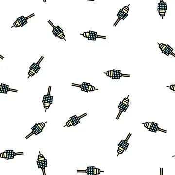 Sydney tower vector seamless pattern Stock Illustration