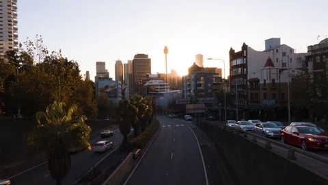 Sydney Traffic Timelapse Stock Footage 77457078