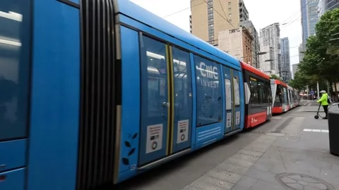 Sydney Tram Stock Footage 220169362