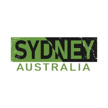 Sydney typography design vector, for t-shirt, poster and other uses Stock Illustration