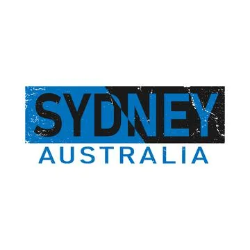 Sydney typography design vector, for t-shirt, poster and other uses Illustrazione stock