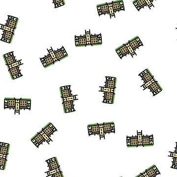 Sydney university vector seamless pattern Illustrazione stock