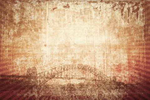 Sydney vintage background Stock Illustration