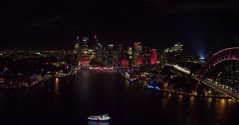 Sydney Vivid 2017 Stock Footage 76810009