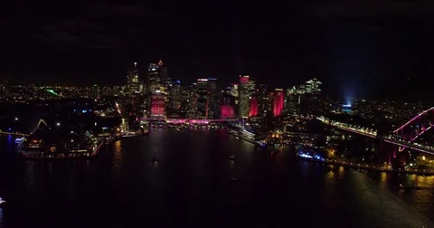 Sydney Vivid 2017 Stock Footage 76810113